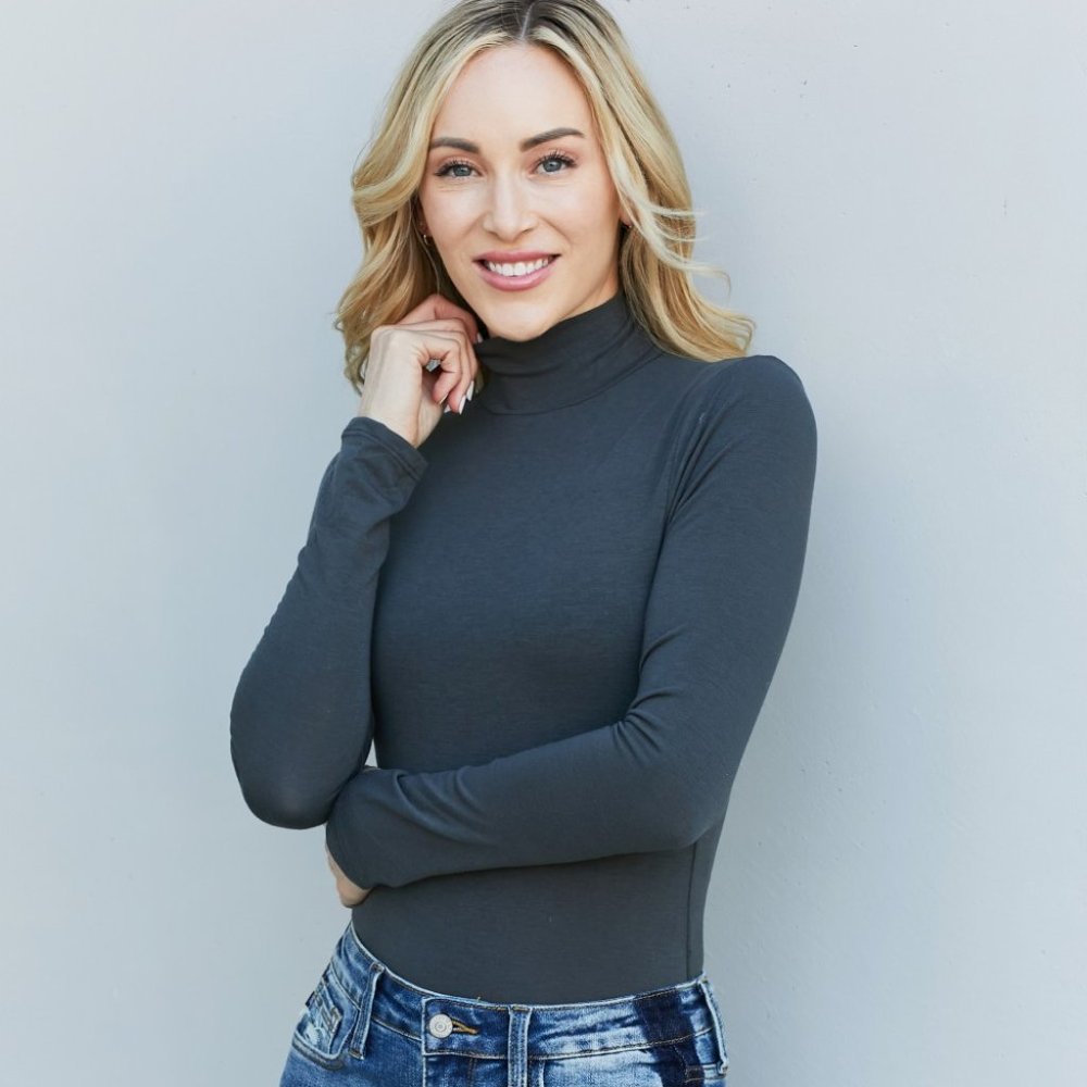 Zenana High Neck Long Sleeve Bodysuit